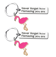 Ladda upp bild till gallerivisning, Nyckelring med Rosa Flamingo
