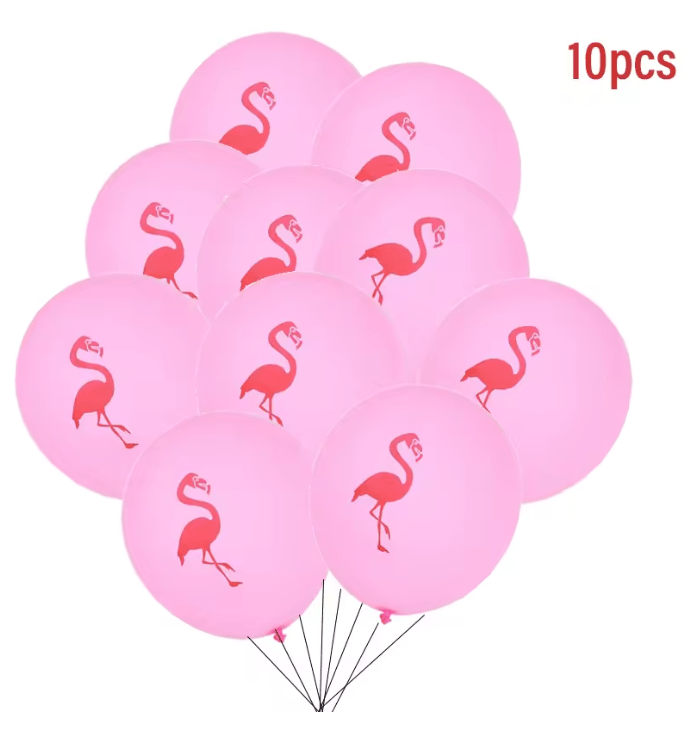 Ballonger med flamingo för swingersfester.