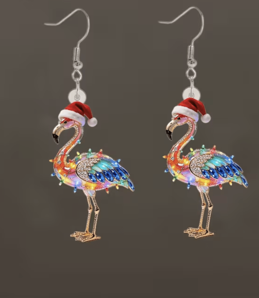 Jul-Örhängen Flamingo - S.O.S