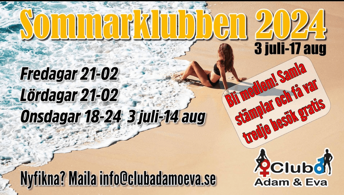 Sommarklubb på Club Adam & Eva . Besök Sveriges bästa swingersklubb.