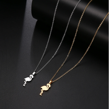 Ladda upp bild till gallerivisning, Halsband Flamingo i Guld &amp; Silver
