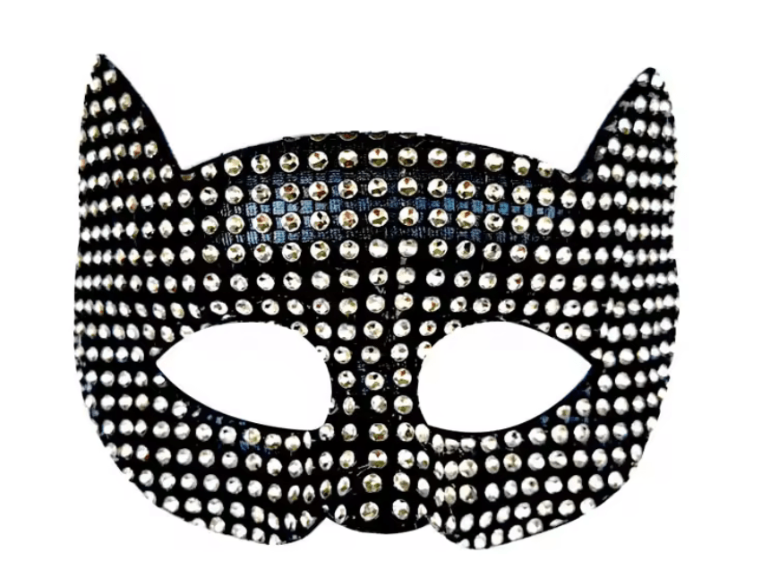 Glittrande Catwomen Mask