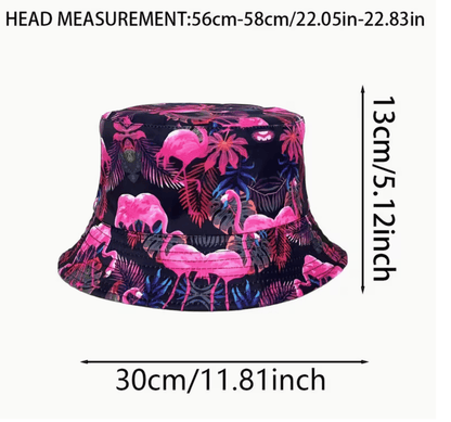 Fiskarhatt Flamingo. Swingershatten för soliga dagar och fester.