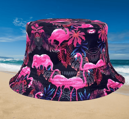 Fiskarhatt Flamingo. Swingershatten för soliga dagar och fester.