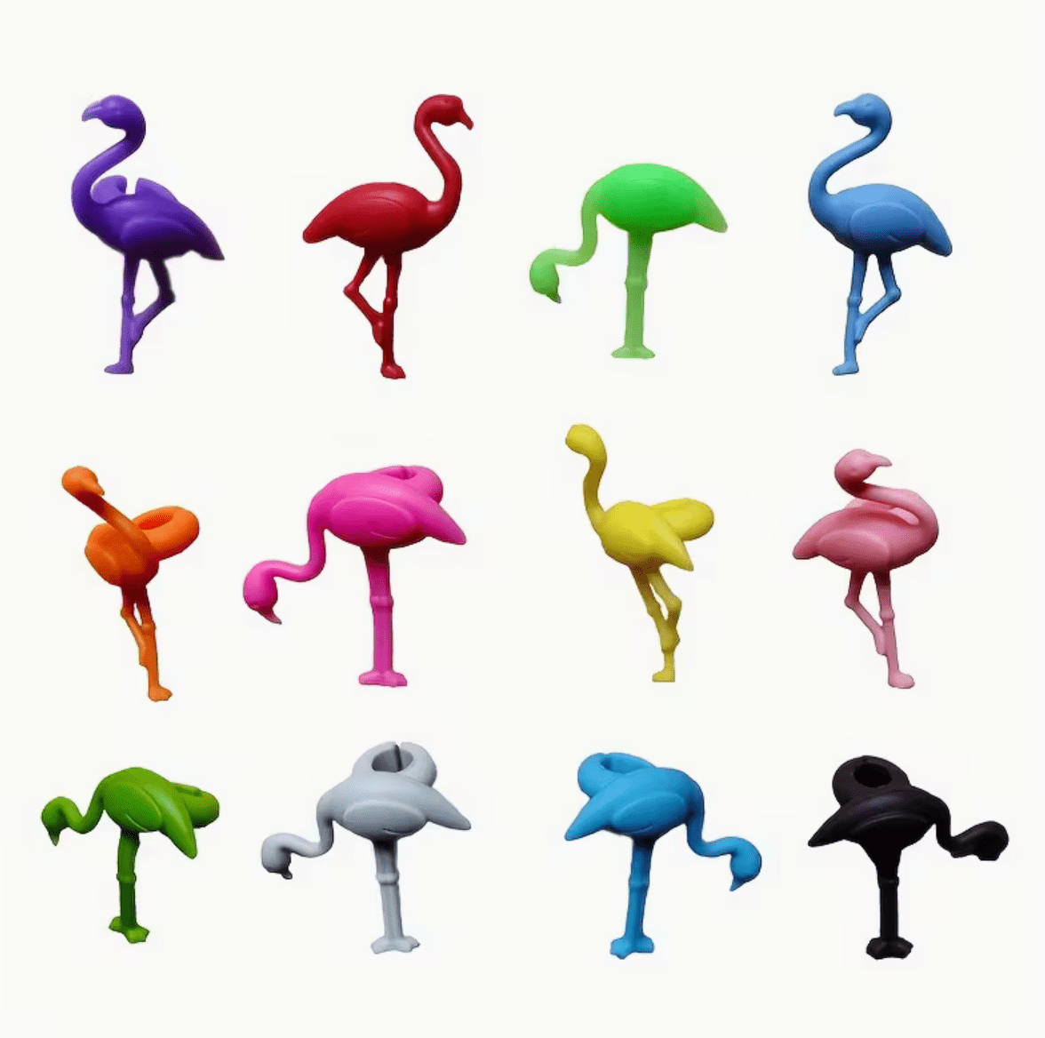 Vinglasmarkörer Flamingo Style för Swingersfester.