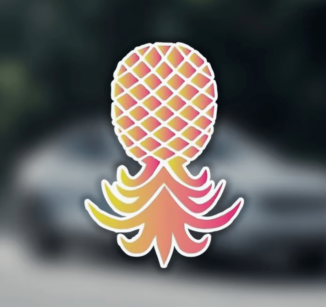 Bildekal Pinapple. Symbol för Swingers världen över.