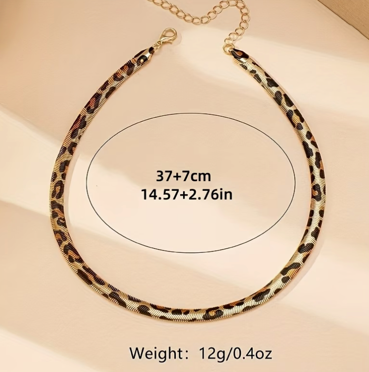 Ormkedjehalsband Leopard