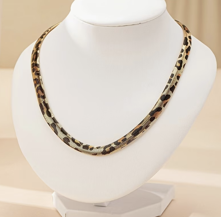 Ormkedjehalsband Leopard