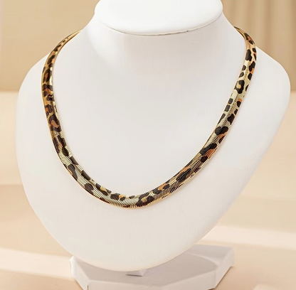 Ormkedjehalsband Leopard