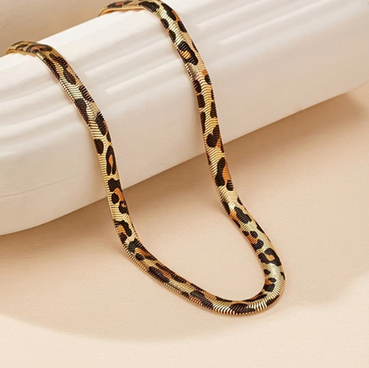 Ormkedjehalsband Leopard