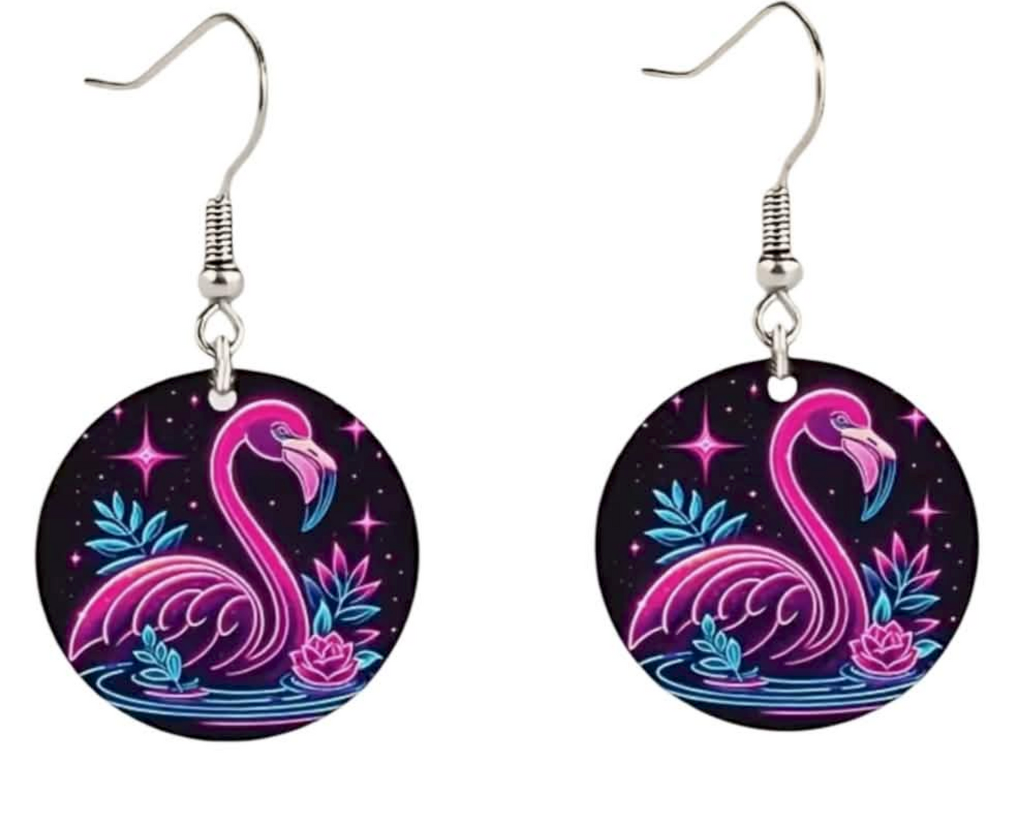 Örhängen Flamingo 2D Flat