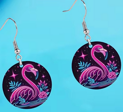 Örhängen Flamingo 2D Flat