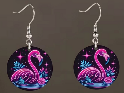 Örhängen Flamingo 2D Flat