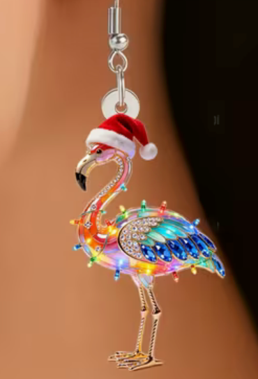 Jul-Örhängen Flamingo
