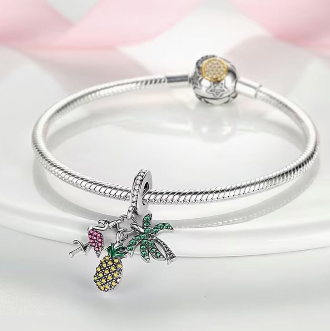 Smycke Flamingo-Pinapple-Palm