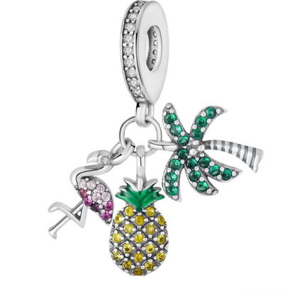 Smycke Flamingo-Pinapple-Palm