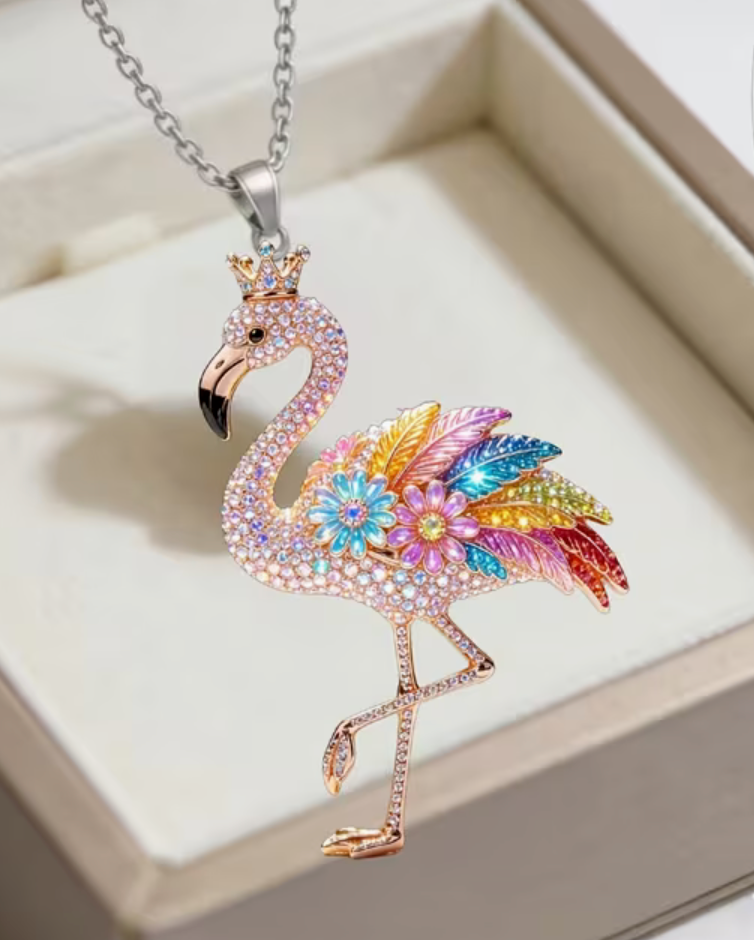 Halsband Flamingo 2D Akryl