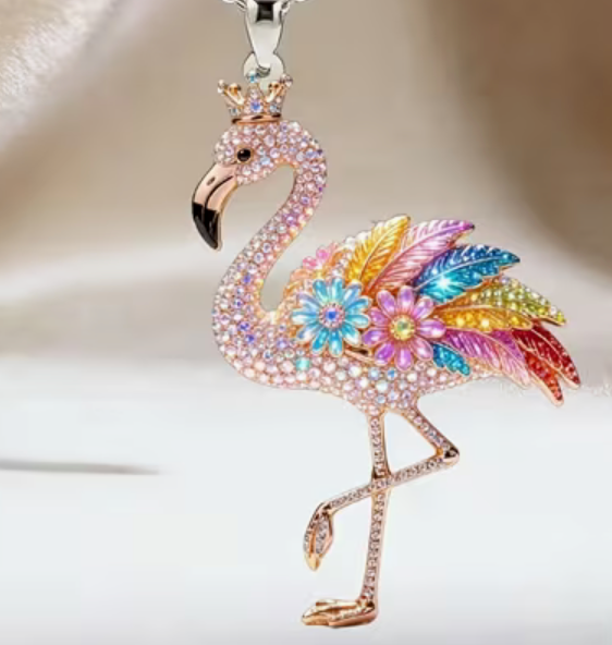Halsband Flamingo 2D Akryl