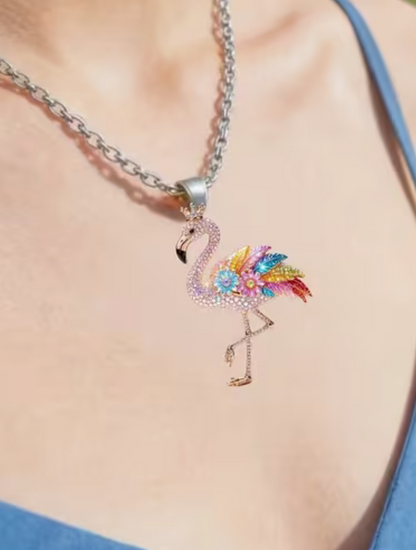 Halsband Flamingo 2D Akryl