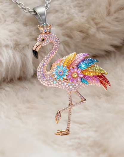 Halsband Flamingo 2D Akryl