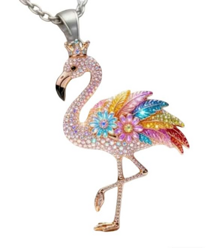 Halsband Flamingo 2D Akryl