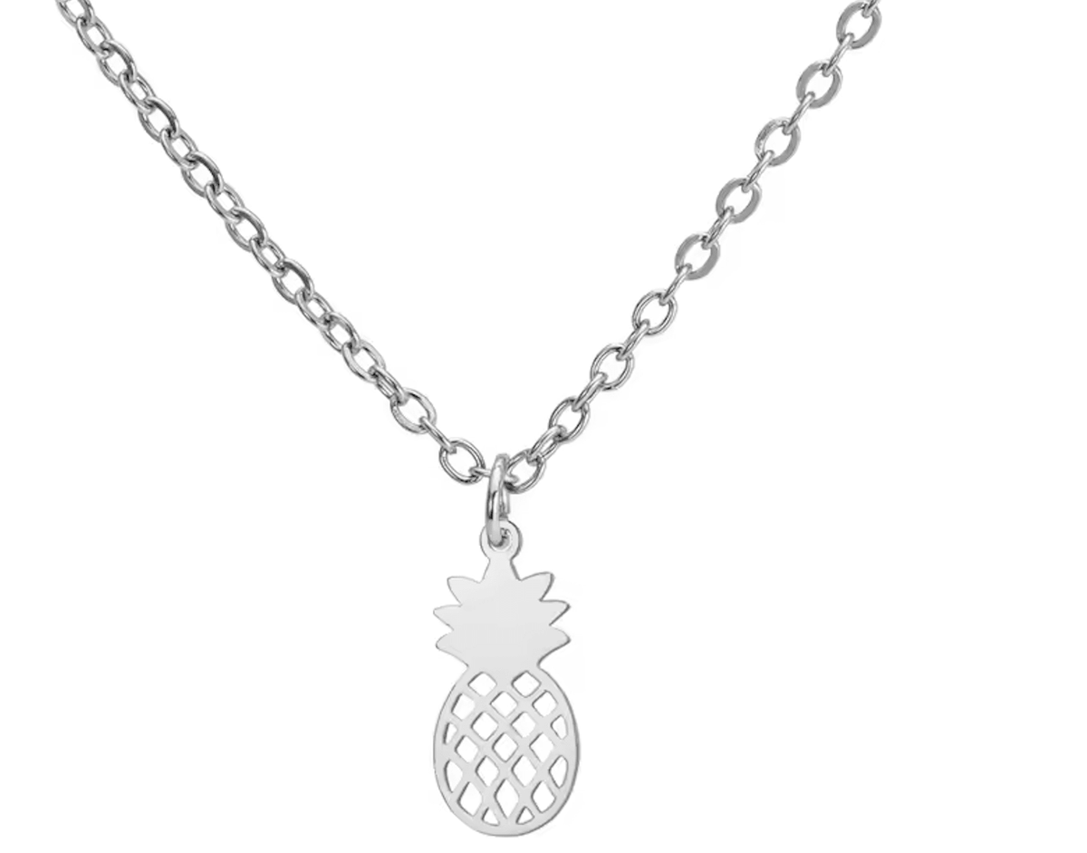Halsband Ananas Guld/Silver - S.O.S