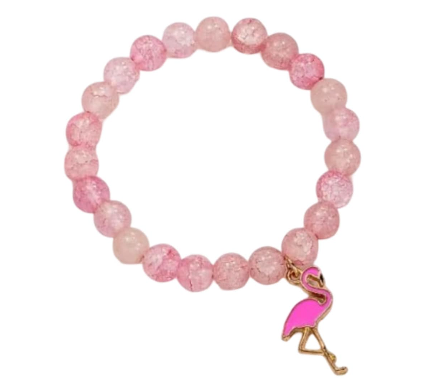 Pärlarmband med Flamingo