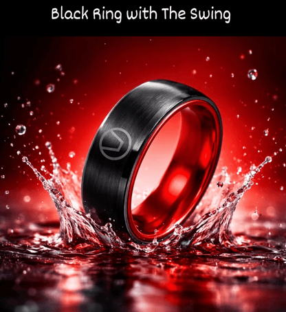 Svart Ring med The Swing - S.O.S