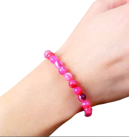 Rosa Pärlarmband/Kommande Produkt - S.O.S