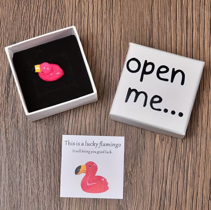 Lyckofigur Flamingo. Presenten till din swingersvän.