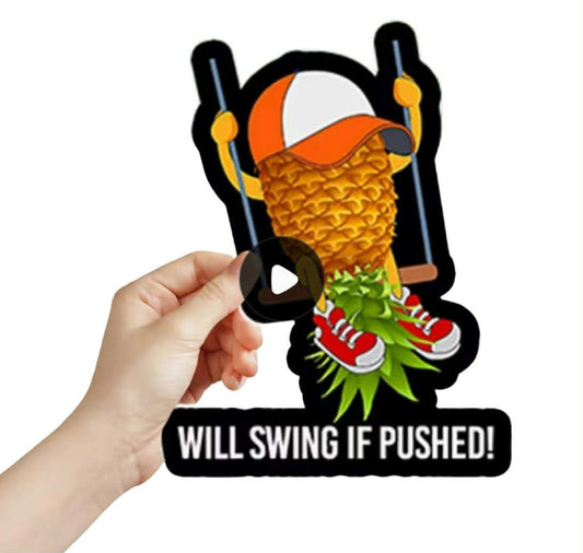 Pinapple Klistermärke för Swingers Livsstilen.