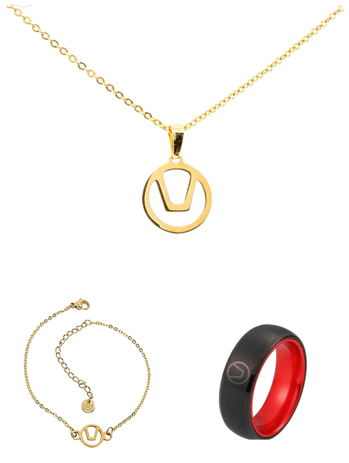 Halsband+Ring få en Vristlänk - S.O.S