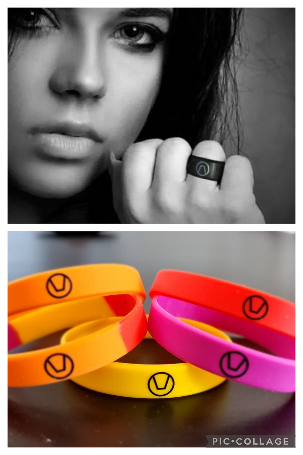 Svart & Röd Swinger Ring
