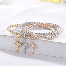 Ladda upp bild till gallerivisning, Trippel Flamingo Armband
