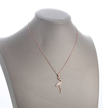 Ladda upp bild till gallerivisning, Halsband Kristall Rosa Flamingo
